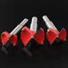 Buraco Woodworking Vermelho Serra Para Trabalhar Madeira Asa Plana Broca De Carbono Broca De Madeira para Madeira Buraco Saw Set Auger Abridor De Perfuração De Madeira Rodada Shank