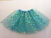 DHL Free Gold Polka Dot Girls Tutu Spódnica Boże Narodzenie Tutus Dzieci Tutu Spódnica Dziecko Toddler Spódnice Czerwony Niemowlak Pettiskirt Noworodek Fotografia Rekwizyty