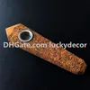 Peau d'éléphant / Coquina Jasper Holly Crystal Pipe Mariyam poli naturel Jasper Fossil Mineral Calligraphie arabe Scriptstone Pipe à fumer