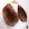 Moda Unisex Faux Fur Collar Scarf Szal Neck Mężczyźni Kobiety Wrap Steole Scarves Faux Fur Winter Collar OUC2156