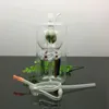 ガラスパイプ喫煙製造手吹き水ギセル上の花