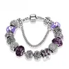 925 Sterling Silver Plated Beads Crystal Butterfly Chamrs Bracelets for Charm Bracelet Bangle Diy Jewelry Women QZDV QZDV