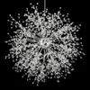 Lustres de feu d'artifice modernes éclairage pendentif en cristal pissenlit lampe suspendue pour chambre cuisine salle à manger luminaire intérieur