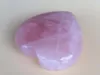 天然バラ石英ハート型ピンククリスタル刻まれた手のひら愛の癒しの宝石王恋人Gife Stone Crystal Heart Gems