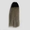 Ombre Micro Loop Ring Hair Extensions Ombre 1g / Strand 100g Micro Beace Link Ludzkie Przedłużanie Włosów Kolorowe Zamki Włosów 10 '' - 26 ''