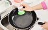 فرش التنظيف الإبداعية التلقائي وعاء هيدروليكي فرشاة السائل تخزين كأس المطبخ المرجل البلاستيك تنظيف فرش المطبخ منظف WX9-277