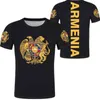 ARMÉNIE t-shirt gratuit sur mesure nom numéro photo blanc gris rouge noir t-shirts bras pays t-shirt drapeau de la nation arménienne am vêtements