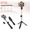 4 In 1 Selfie Stick Mini Tripod Self Stick Bluetooth Remote Shutter Multifunctional Handheld Extendable Monopod For iPhone 7