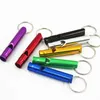 Metal Aluminium Alloy Whistle keychain Wear Resistant Whistle For Outdoor Hiking Camping Gadgets Tools Easy To Carry Pocket