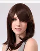 Nieuwe stijl Medium Rechte Dark Bruine Health Hair Wigs Cosplay Wig