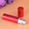 10 ml Botella de vidrio de aluminio portátil Botellas de perfume de regalo Mini atomizador de perfume recargable de alta calidad Envío gratis