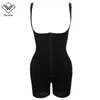 Wechery Women Body Shaper Stretchy Bodysuits Sexig Plunge U Lace Slimming Underkläder Korsetter Butt Livsle Bodysuit Plus Storlek S-6XL