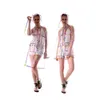 Nowe płaszcze przeciwdeszczowe Eva Wodoodporne Przezroczyste Damskie Damskie Kobiety Rainwear Płaszcz Rain Kurtka Rainbow Fringe Odzież Rain Gear