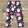 2018 påsk baby kläder söta kanin ägg utskrift nyfödda baby flickor set rosa ärmlös topp klänning + långa byxor leggings 2pcs barn outfits