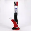 14 inch siliconen bongs met 14 mm glazen kom waterpoelige glazen water waterpijps shisha bongs unieke beker bong dab rigs 420