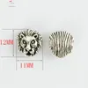 10pcs/bag Antique Gold Silver Owl Lion Buddha Fox Head Spacer Beads DIY Bracelets Necklace Beads for Jewelry Making Accessories