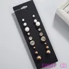 3 set kristal en gesimuleerde parel oorbellen set vrouwen kleine zeer mooie oor studs sieraden E0020