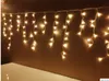 Nouveau DROP 12M 0.4-0.7M 360 LED ILLE String Light Noël Mariage de Noël Partie de Noël Décoration Neige Rideau Lumière et queue