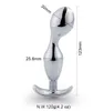 Unisex Aleación de aluminio ergonómico Plug anal Ano de metal Granos Butt Joyas Ampliador Estimulador Dilatador Dildos Masturbador para adultos Juguete sexual