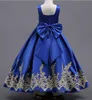 Royal Blue Girls Pageant Dresses 2019 Abiti da ballo Borgogna Borgogna Abiti per ragazze per matrimonio Dimensioni 4 6 8 10