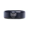 Nova chegada Black Ohio State University Sign Men Aço Interior Anel Male Ring2916627