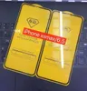 Retail Packing Full Cover 21D 9D Tempered Glass Screen Protector AB Lim för iPhone XR XS Max 6 7 8 Plus 100PC / Lot