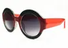 Beliebte runde Marke Italien Sonnenbrille Luxus LADY Frauen Designer Quadrat Sommer Stil Vollrahmen Hohe Qualität UV 400 Mischfarbe wit5677625