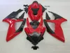 Heißer verkauf Spritzgussverkleidung kit für SUZUKI GSXR600 GSXR750 2006 2007 schwarz rot verkleidungen GSXR 600 750 06 07 CV34