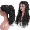 Perruque afro-américaine de vague d'eau 150% densité dentelle avant perruques de cheveux humains avec des cheveux de bébé brésilien Remy dentelle perruques pour les femmes