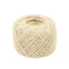 50 m / roll jute touw natuurlijke sisal 2mm rustieke tags wrap bruiloft decoratie ambachten touw snaar snoer evenementen gift verpakking