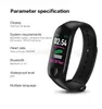 M3 Akıllı Bilezik Fitness Tracker Kalp Hızı Kalp Hızı Kalp Hızı El Bant Çağrı Hatırlatma İOS ANDROID için Spor Su Geçirmez Akıllı Bant