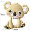 Silicone Koala Massaggiagengive Giocattolo Del Bambino Commestibile Orso Ciondolo In Silicone Dentizione Perline Bambino Massaggiagengive Masticabili Sensoriale di Cura Massaggiagengive