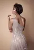 Berta 2020 сексуальное свадебное платье с высоким разрезом и блестками, богемное свадебное платье на одно плечо с кружевом и аппликацией, платье de novia249Y