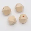 100pcs Cubo naturale non verniciato Perline di legno non finite Accessori giocattolo fai da te Fornitura di gioielli Artigianato in legno