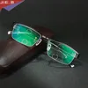 Titanium legering smart zoom asymptotiskt progressiv läsglasögon halvfälg kommersiell presbyopia hyperopia multifokala glasögon