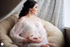 Lace Maternity Dresses For Photo Shoot Sexy Pregnant Dresses Maternity Gown Off shoulders Pregnancy dress Photography Props