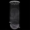 Luxury Modern Stair Lighting Long Crystal Chandelier Large Flush Mount LED Indoor Hallway Light Fixture Hanging Cristals Lustre