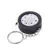 new Mini Tire shape tape measure key chain Tape Measure Portable Keychain Plastic Retractable Soft Ruler Sewing Tool