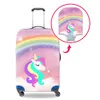 Enfants belle arc-en-ciel Licorne Designer bagages housses de protection pour 18-30 pouces impression 3D animal anti-poussière housse de valise Fo242o