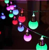 Led 4.5cm bulb ball decoration christmas party new year lamp string wedding supplies lighting lights 5m 20 bulbs