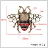 Spilla Honeybee Crystal Diamond Bee Pins Spille in lega di zinco strass moda donna insetto perni maglione