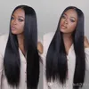 360 Parrucca frontale in pizzo Pre-pizzicata Attaccatura sottile naturale Parrucche frontali in pizzo per capelli umani per donne nere Ricci lisci