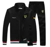 Mäns Sporting Mäns Sportkläder Svop Sweatshirt Tracksuit Mäns Outdoor Hoodie Män Casual Active Suit Zipper Outwear 2PC Jacket + Byxor Sets