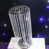 Livraison Gratuite 70cm (h) Crystal de mariage Table Centrepiece Silver Flower Stand Lustre De Mariage Table de mariage