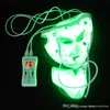Bärbar Korea 7 färger LED PDT Bio-Light Therapy Facial Revenation Mask Skönhetsmaskin för hemmabruk