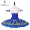 Adults Professional Ballet Blue Bird Tutus With Gold Raymanda Professional Ballet Costume Platter Pancake Performance Tutu BT9163