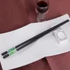 Balleenshiny Jade Thapsticks韓国スタイルチョップスティックハシ韓国箸再利用可能な中国のセットディナーウェアカトラリー9310131