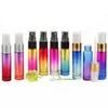 Farbverlauf 10 ml Fine Mist Pumpe Sprayer Glasflaschen für ätherische Öle Parfums Reinigung Produkte Aromatherapie Flaschen