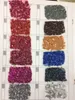 Abiti da sera con paillettes a maniche lunghe rosse vintage 2020 Blingbling Mermaid Collo alto Black Girl Prom Abiti da festa riflettenti