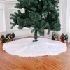 Saia da árvore de natal com um branco de lã de três tamanho para escolher Festive Party Xmas Árvore Saia Decorações de Natal FP08